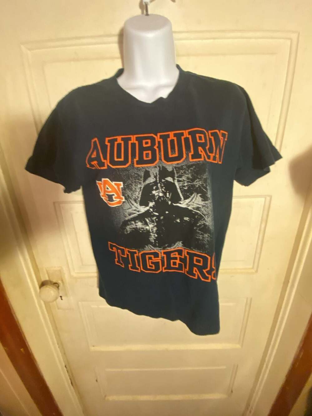 Star Wars Knights Apparel Auburn Tigers Darth Vader Graphic T-Shirt Navy Blue Si